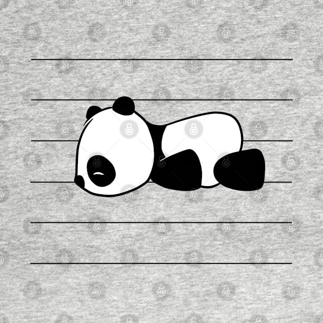 Cute Sleepy Little Kawaii Baby Panda Bear by SkizzenMonster